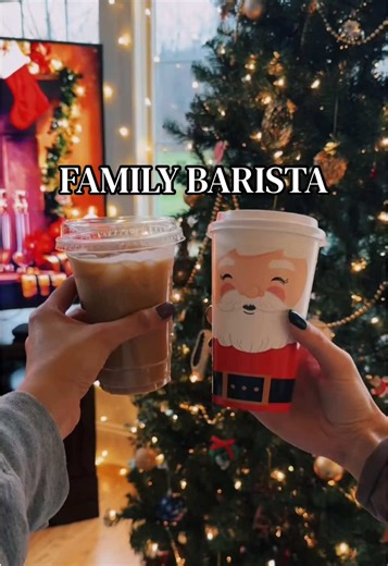 throwback to a few years ago when I played barista for my entire family for Xmas!! #familybarista #holidaycoffee #holidaylatte #icedlatte #coffeerecipe @Nespresso