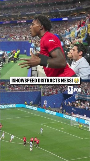 @IShowSpeed was right behind the goal when Messi missed his penalty