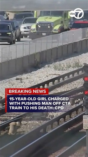 15-year-old girl charged with pushing man off CTA train to his death, police say