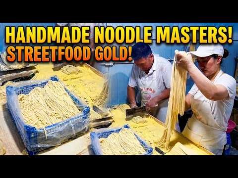 The Most Satisfying Handmade Noodle Process You'll See Today!
