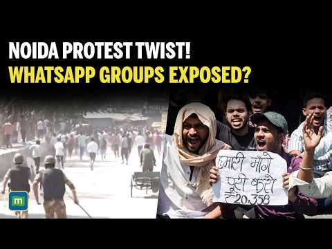 Inside Noida Protests: QR Codes & WhatsApp Groups Behind Worker Mobilisation?