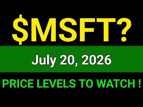 MSFT Stock (Microsoft Corp.) MSFT Stock Analysis | July 20, 2026