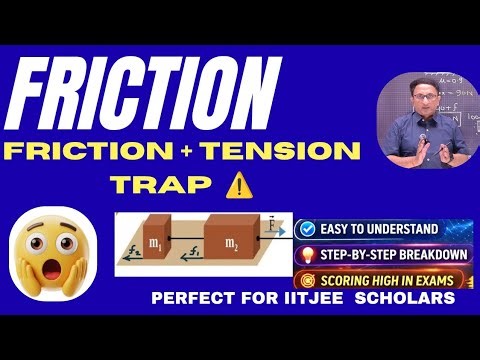 “Two Blocks connected by string + Friction = FULL CONCEPT (String Problems Made Easy)”