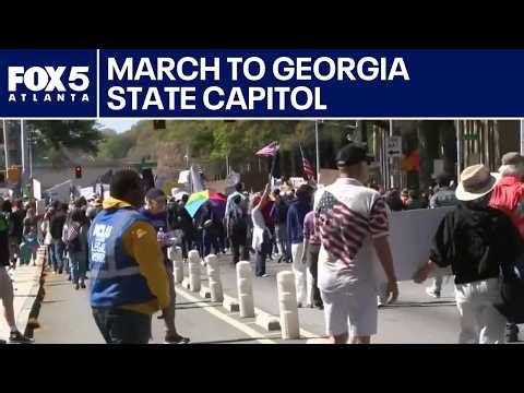 Protesters march to Georgia State Capitol | FOX 5 News