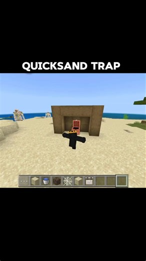 Quicksand Trap 🪤 In Minecraft #minecraft