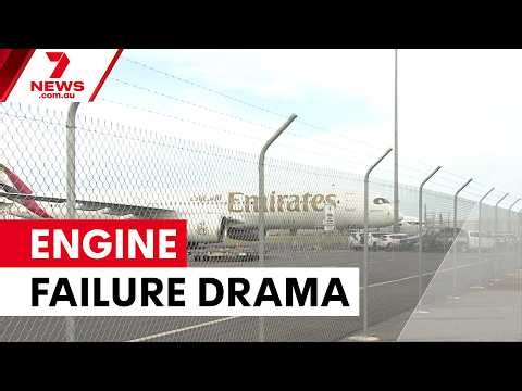 Emirates flight returns to Adelaide after engine failure | 7NEWS