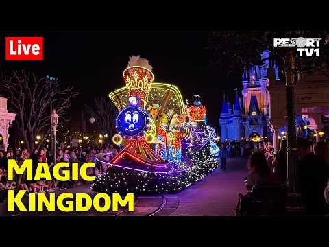 🔴Live: Saturday Night Live at Magic Kingdom with Starlight Parade & Happily Ever After Fireworks!
