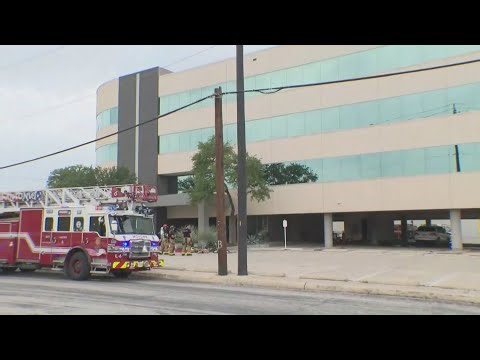 Fire breaks out at office building, prompting emergency response in north San Antonio