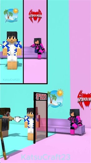 Aphmau Force to Wear the Suit with Aaron(Behind The Scene) - Minecraft Animation #maizen #minecraft