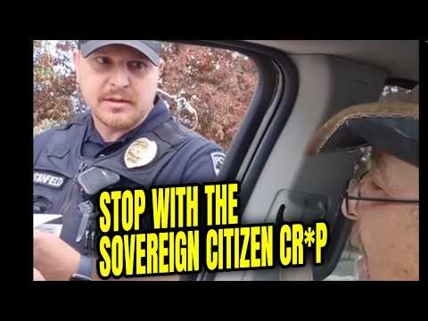 "Stop it with the SOVEREIGN CITIZEN Stuff!" Driving with NO LICENSE - Cop Lets Him GO!