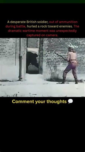 British Soldier’s Last Desperate Move in WWII
