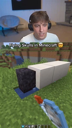 flying skulls in Minecraft..