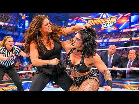 STEPHANIE MCMAHON vs RHEA RIPLEY • WWE SUMMERSLAM • October 9, 2026 💥🩸 #stephaniemcmahon #rhearipley