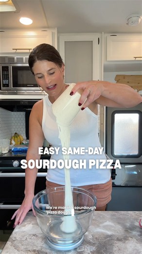 Easy Same-Day Sourdough Pizza Dough Recipe