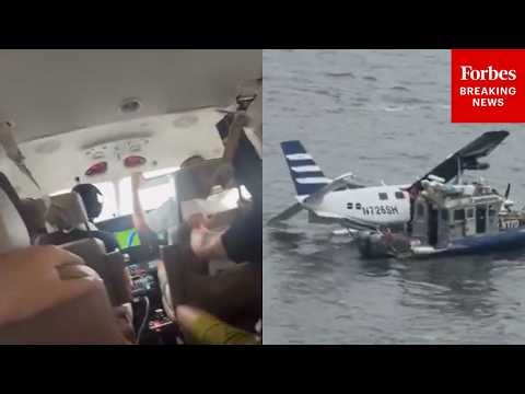 RAW FOOTAGE: New Video Gives Look Inside Plane The Crashed Into NYC's East River
