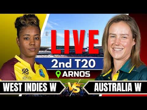 🔴Live: Australia Women vs West Indies Women | 2nd T20 | Live Score & Commentary | Live cricket match