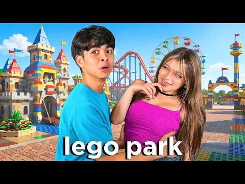 24 HOUR LEGO AMUSEMENT PARK CHALLENGE..