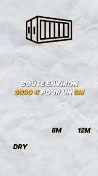 Combien coûte un conteneur maritime?