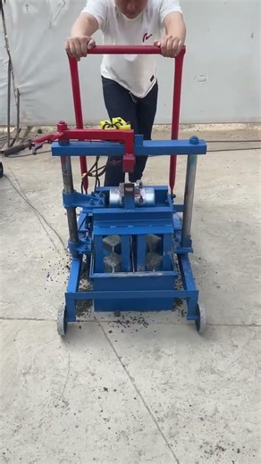 small manual concrete Mobile Block Making Machine for sale with low investment #movableblockmachine
