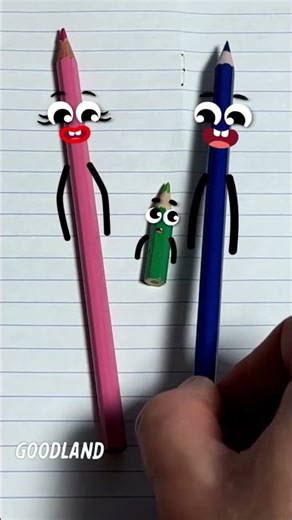 Goodland | 3 Pencils 😂 #cartoon #doodles #animation #funny