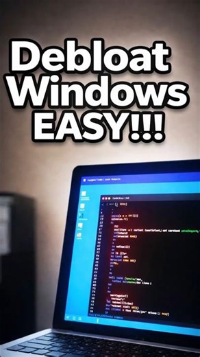 Debloat Windows 11 FAST ⚡️