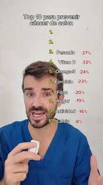 Top 10 para prevenir el cáncer de colon #preventiva #colon #medicina