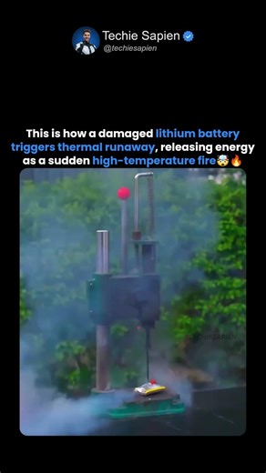 This Is How a Lithium Battery Triggers Thermal Runaway and Explodes in Seconds 🔥⚡