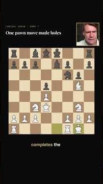 One pawn move made holes