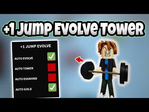 BEST +1 Jump Evolve Tower Script | Auto Evolve , Auto Tower , Auto Diamond