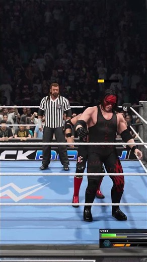 WWE 2K25 - Syxx signature moves on Kane [Special Referee: Triple H'08] #Short