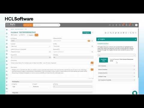 Predictive Insights | HCL BigFix Service Management Demo