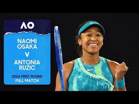 Naomi Osaka v Antonia Ruzic Full Match | Australian Open 2026 First Round