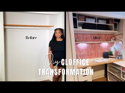 Pt 1. Building My Dream Walk In Closet 🎀 My Cloffice 