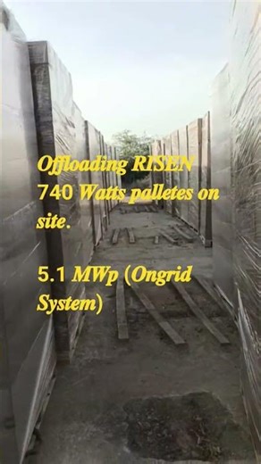 On-Site Solar Panel Offloading | Precision, Safety & Power! #offloading #offload #solarpanels