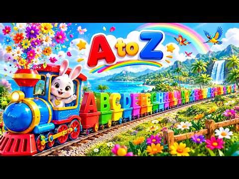 ABC Song | A for Apple 🍎 | ABCD Alphabet Learning for Kids | Colorful Alphabet Train 🚂 | abc kids tv