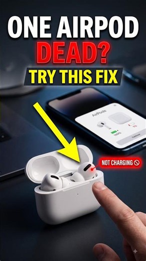 One AirPod Not Charging? Try This Quick Fix #shorts