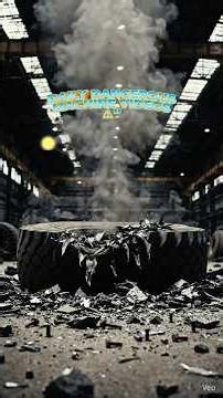 Truck Tire Explosion Test 💥 Dangerous Pressure Experiment#shortsfeed #usa