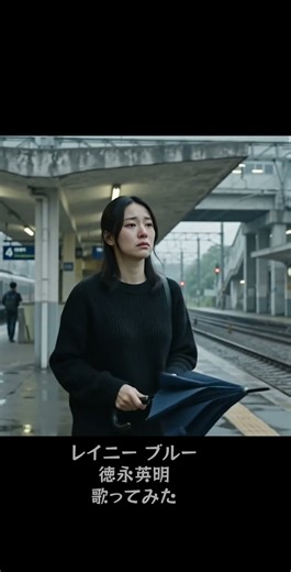 レイニーブルー / 徳永英明 歌ってみた【AI映像×名曲カバー】#Shorts
