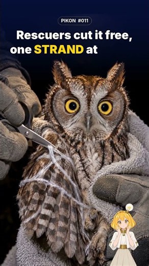 Who Trapped This Owl on Halloween? 😢