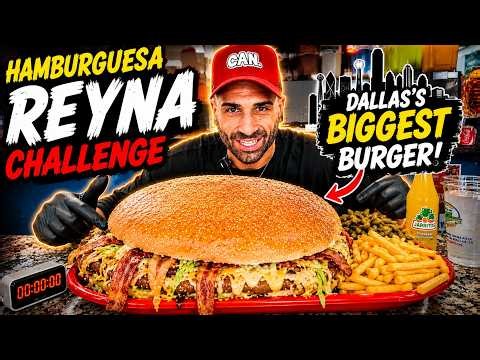 DALLAS’ MOST LOADED BURGER CHALLENGE 🍔🔥 // RECORD TIME FOR $250 CASH