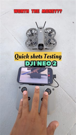 DJI NEO 2 QUICKSHOT TESTING🤕#drone #dji #djineo2 #quickshots #djidrone #tech