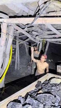 giving signals to earth surface to pull the trolly full of coal #coalmining #blackcoal #mining