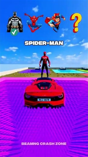 super hero Car 🚗 Vs Lava Mega ramp challenge wait for end 😲 #superchief #acceleracers #racequad #car