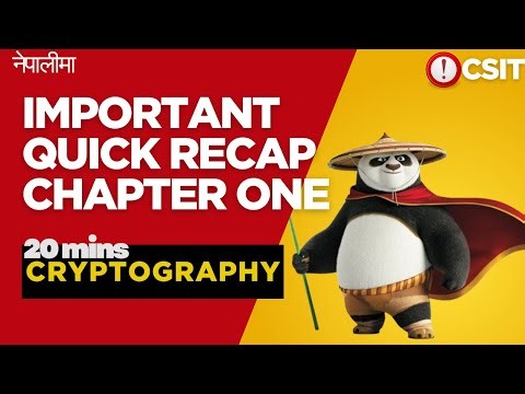 Imp. Chapter 1 Cryptography | Intro. & Classical Ciphers | BSc. CSIT 5th Semester | Nepali