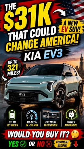The $31K EV That Could Change America — Kia EV3! ⚡🇺🇸