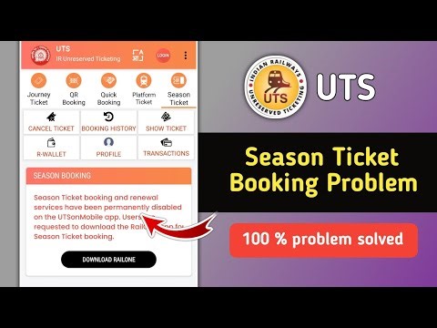 Uts Season Ticket Booking and Renewal Not Working Problem Solution