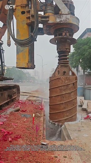 Genius Earth Drill! How This Giant "Inverted Cup" Machine Digs Perfect Holes 🌾🦀