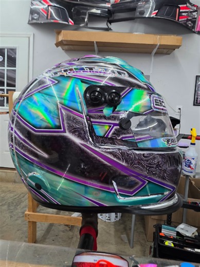 Custom Helmet Wrap Process: Original Designs for Racing | Fast AF Designs