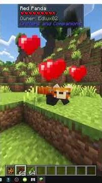 HOW TO TAME RED PANDAS in MINECRAFT with Critters and Companions