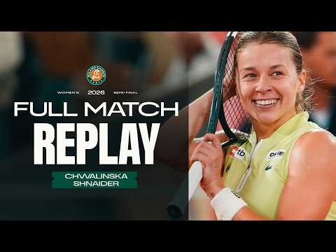 Chwalinska vs Shnaider | Full match | Roland-Garros semi-final 2026